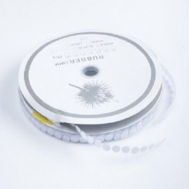 Kółka Rzepowe 16mm Biały 1250 szt. Haczyk+Pętelka