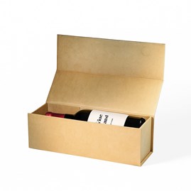 Pudełko Magnetyczne Na Wino Kraft 325x110x105mm (zew)
