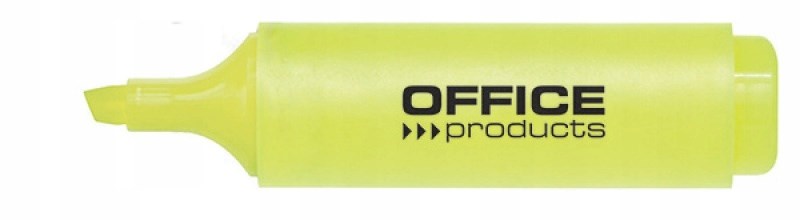 Zakreślacz OFFICE PRODUCTS, 2-5mm (Linia), Żółty
