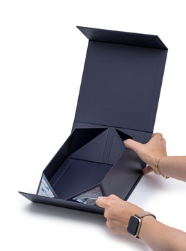 Pudełko Magnetyczne Grafitowe 200x200x90 Pudełko Prezentowe Na Magnes