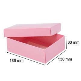 Pudełko Laminowane 186x130x60 Różowe