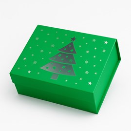 Pudełko Magnetyczne Christmas Zielony235x170x100mm (zew)