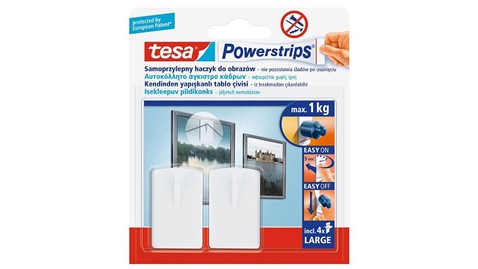 Haczyki samoprzylepne do obrazów POWERSTRIPS 2 szt
