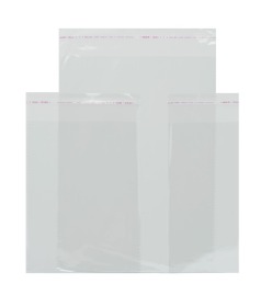 Torebki foliowe z klejem 26x35+5cm 100szt
