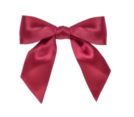 Kokarda satynowa 25mm - Bordo - 10szt