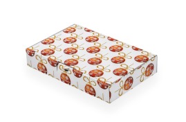 Pudełko świąteczne 240x160x45mm F426 Bombki