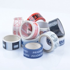 Taśmy samoprzylepne z logo PVC, 3 kolory, 144 szt.