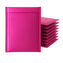 Koperta Bąbelkowa Metaliczna 150x215 mm Różowa – Pakiet 100 sztuk
