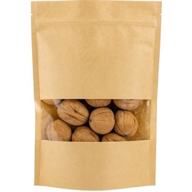 Doypack JAPAN KRAFT 2000 ml 210×110×310 mm małe okno 25 sztuk