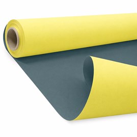 Papier pakowy kraft DUO żółty niebieski rolka 79 cm 40 m