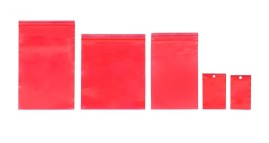 Torebka strunowa CZERWONA 60x80mm/0,050mm 100szt