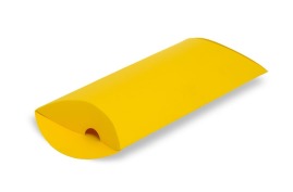 Pudełko ozdobne Poduszka L 250x165x50mm Żółte