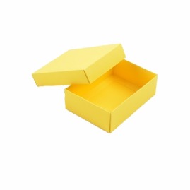 Pudełko ozdobne S 140x100x47mm Żółte