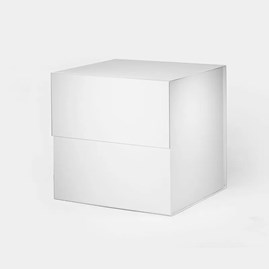 Duże białe pudełko magnetyczne 330×330×330 mm