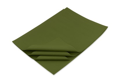 Bibuła ozdobna 20g 38x50cm Zielona Oliwkowa – dekoracyjna –100 arkuszy