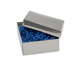 Pudełko Laminowane 120x120x70mm Srebrne