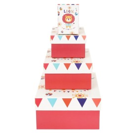 Zestaw Pudełek prostokątnych LION (4 szt.)