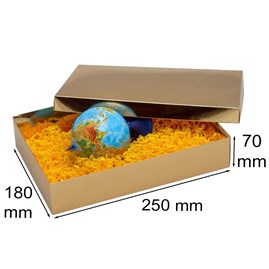 Pudełko Laminowane 250x180x70mm Złote