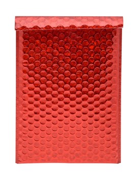 Koperta bąbelkowa metaliczna 320x450mm Czerwona