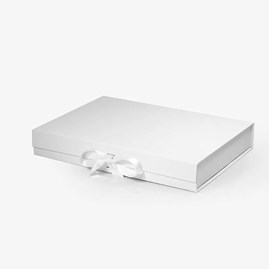 Składane białe pudełko magnetyczne premium z zamknięciem magnetycznym