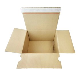 Pudełko wysyłkowe SendBox 220x190x120 mm z automatycznym dnem w kolorze brązowym