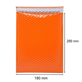 Koperta bąbelkowa metaliczna pomarańczowa D14