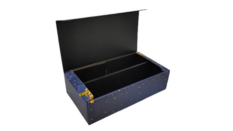 Karton świąteczny 2 wina MERRYCHRISTMAS 360x192x93