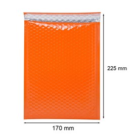 Koperta bąbelkowa Metaliczna Pomarańczowa A5/C13