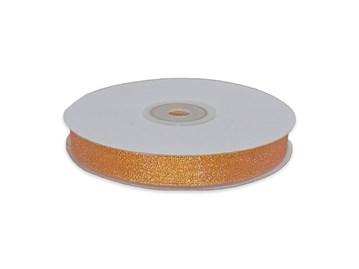 Wstążka brokatowa 12mm/32m pomarańczowa WB7012