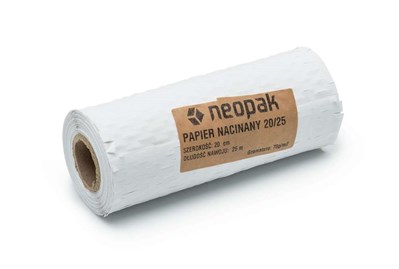 Papier nacinany kraft biały 20cm/25m