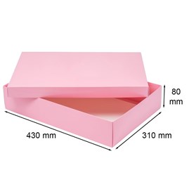 Pudełko Laminowane 430x310x80 Różowe