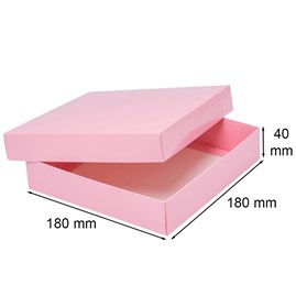 Pudełko Laminowane 180x180x40mm Różowe