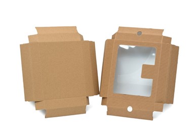 Pudełko karbowane z oknem 230x187x38mm wieczkowe