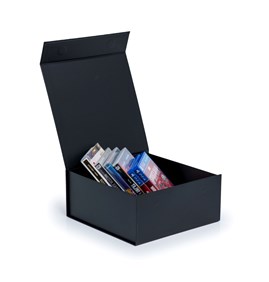 Pudełko Magnetyczne 250x250x110mm Czarne Kwadratowe Pudełko Na Magnes