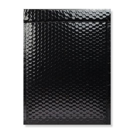 Koperty bąbelkowe metaliczne czarne D14 100 szt