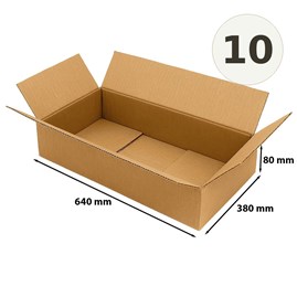 karton klapowy 640x380x80 mm EB580 10 sztuk