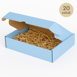 karton prezentowy, pudełko niebieskie, opakowanie e-commerce, karton ozdobny, karton 220x155x50