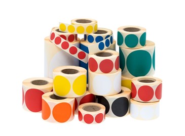 Naklejki okrągłe Fi 50mm 500szt Białe