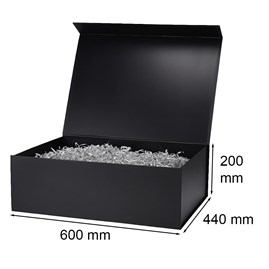 Pudełko Magnetyczne Czarne 600x440x200mm(zew) XXL