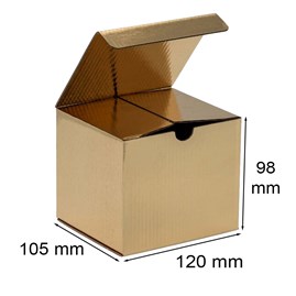 Karton wykrojnikowy 120x105x98mm F211 - Złoty