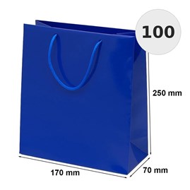 torba laminowana granatowa 170x70x250 mm 100 sztuk