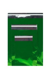 Woreczki Metalizowane 320x430+50mm Zielone