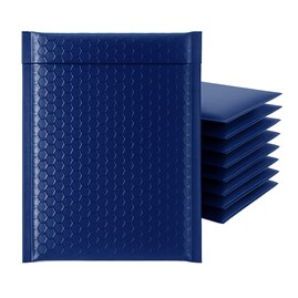 Koperta bąbelkowa metaliczna 320x450 mm granatowa – pakiet 50 sztuk