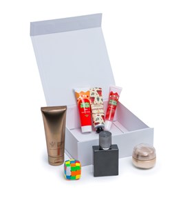 Pudełko Magnetyczne Białe 175x175x60mm zew A6 Opakowanie Na Biżuterie