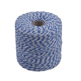 Sznurek bawełniany biało-niebieski 500g 2mm