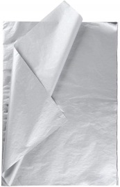 Bibuła Gładka 50x70cm Srebrna - 500 arkuszy