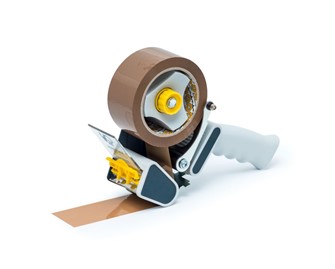 Taśma AKRYL brąz cicha 50mm/90m STOKROTKA