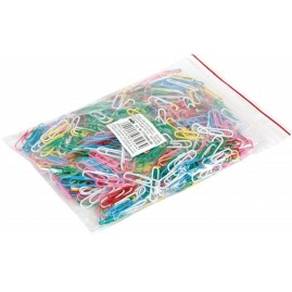 Spinacze okrągłe winyl 28mm 500szt. mix kolorów