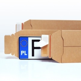 Koperta kartonowa na tablice rejestracyjne