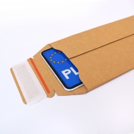 Koperta kartonowa na tablice rejestracyjne